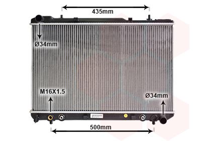 VAN WEZEL Radiaator,mootorijahutus 81002025